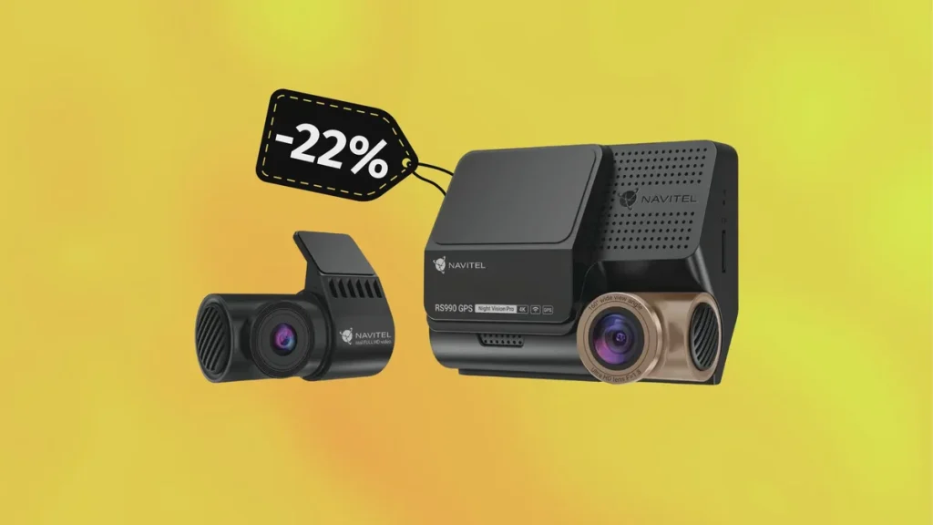 Navitel RS990 GPS: Autokamera se 4K záznamem a zadní kamerou nyní na Alze o 22 % levněji